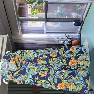 SF blues floral dress